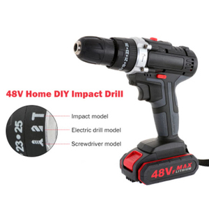 48vf tay tuốc nơ vít Máy khoan công cụ điện 25 + 1 mô-men xoắn không dây tác động tay khoan điện tác động khoan máy điều khiển - Product Image 3