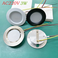 Mini 230V 3W LED Spot Light Moderne Mince Plafond Encastré Projecteur Corps En Aluminium pour La Maison Hôtel Salon Cuisine RV Downlight