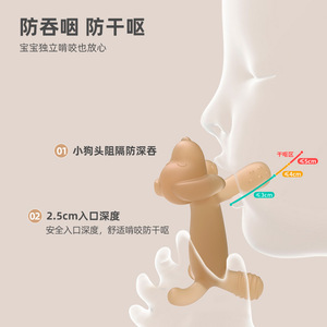 บ๊อบบี้ ด็อกของเล่นสำหรับเด็กกัดแทะ ซิลิโคนเกรดอาหาร 0 24 เดือน แท่งเคี้ยวสำหรับพัฒนาการช่องปากของทารก - Product Image 2