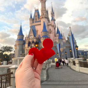 Venta caliente de las mujeres de 6cm Big <span class=keywords><strong>Minnie</strong></span> Mouse Ear Hair Claw Clip Biodegradable Celulosa Acetato Party Style - Product Image 2