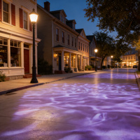 Projecteur LED étanche IP65 à effet vague océanique, éclairage extérieur mural et au sol pour jardin, alimentation CA
