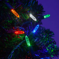 Mini guirlande lumineuse à facettes imperméable 100ct Led M5 pour arbre de Noël