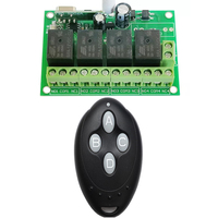 Télécommande superhétérodyne Rft2d04 DC12V 4 touches, cryptage AES 128 bits, clé secrète, code roulant 433 MHz pour porte de garage sécurisée