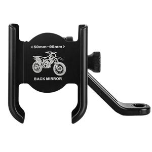 Soporte de Aleación de Aluminio para Teléfono Móvil en Motocicleta, Base para GPS, Clip de Montaje, Soporte para Manillar de Bicicleta, Compatible con Teléfonos Móviles - Product Image 1