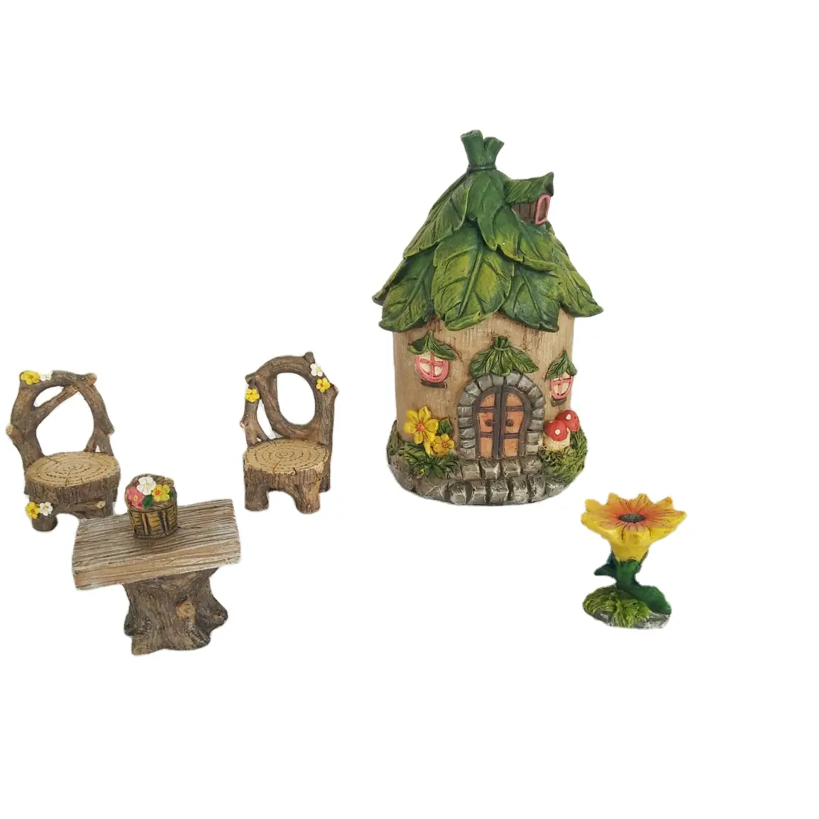 Resin Miniatures Decorations Fairy Garden Accessories Fairy Garden House Kit