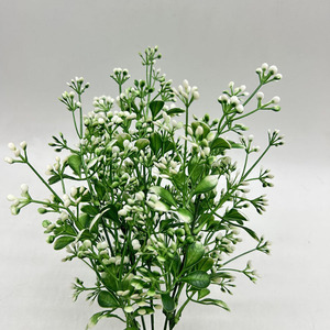 Small <strong>White</strong> Flower <strong>Bouquet</strong> with <strong>Green</strong> Simulation Plant Christmas Easter Halloween Gifts for <strong>Weddings</strong> <strong>and</strong> Valentine's Day - Product Image 4