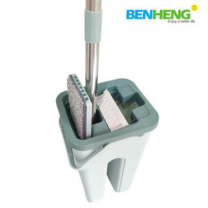 Mopa Plana de Microfibra Reemplazable de Manos Libres para Limpiar Pisos, Mopa Mágica Giratoria 360 con Cubo, OFERTA - Product Image 4