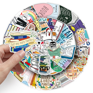 50 Produits en papier créatifs à thème <span class=keywords><strong>dessin</strong></span> <span class=keywords><strong>animé</strong></span>, durables et imperméables, cadeaux promotionnels pour trottinette, bagages, ordinateur portable, voiture, moto - Product Image 1