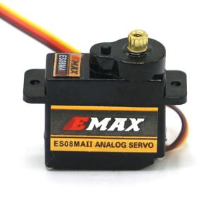 CSKY <span class=keywords><strong>EMAX</strong></span> <span class=keywords><strong>ES08MA</strong></span> <span class=keywords><strong>II</strong></span> 12g Mini Servo analogique à engrenages en métal pour RC voiture bateau hélicoptère avion jouet pièces - Product Image 6