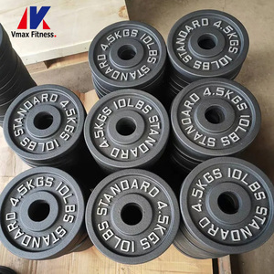 Disques de musculation professionnels 20 <span class=keywords><strong>KG</strong></span>, disques de <span class=keywords><strong>50</strong></span> mm, accessoires de gym, plaques de poids en fer pour haltères de 2,5 à 45 LB - Product Image 5