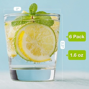 Service professionnel promotionnel Meilleur prix Moments de boisson élevés Lot de 6 verres à liqueur élégants - Product Image 2