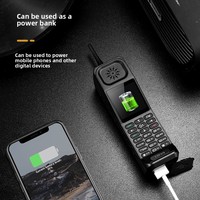 OEM 2G 1.8 Téléphone talkie-walkie vintage avec clavier, fonction Power Bank, activation vocale, double SIM, lampe torche puissante, batterie grande capacité, haut-parleur