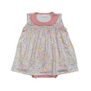 Robe barboteuse à bulles en coton et élasthanne pour bébé fille, nouvelle conception avec fermeture éclair cachée, décontractée, nouveau-né, printemps, automne - Product Image 1