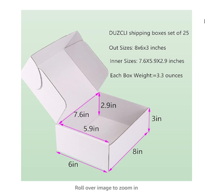 Tùy chỉnh mạnh mẽ GPU Trắng sóng hộp các tông bao bì vận chuyển cho doanh nghiệp nhỏ thương mại điện tử, gửi thư quà Tặng lưu trữ hộp - Product Image 6