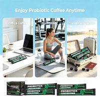 Café instantané froid probiotique G Burn, breveté, avec Bifidobacterium et Lactobacillus, soutien minceur, doux, sans sucre, qualité supérieure, personnalisé