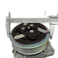 Le compresseur de climatisation de véhicule électrique 123mm 12V est utilisé pour Peugeot 6453GA, 9613260680 R134a