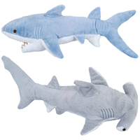 Jouets en peluche de requin en peluche, 30 pièces, 10 pouces, tête de requin, objet réaliste