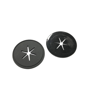 In Stock 1.38 Inch PVC Rubber Earphone Port <b>Patch</b> <b>Sew</b> <b>On</b> Cable Through Hole Label for Backpacks - Product Image 3