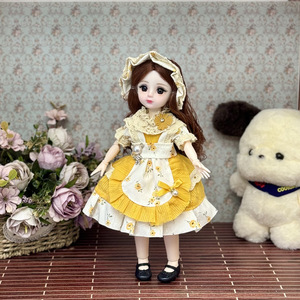 1:10 échelle BJD poupée habiller ensemble de vêtements 30cm bricolage jouet en plastique Lolita robe uniforme tenue de femme de chambre - Product Image 3