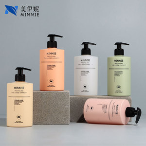 Minnie 500ml Cylindrical Pe Plastic <b>Bottle</b> Lotion <b>Pump</b> For <b>Shampoo</b> Body Lotion Cosmetic Packaging - Product Image 3