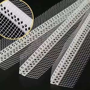 Protecteur d'angle extérieur blanc à angle droit Isolation anti-goutte en PVC pour gratter <span class=keywords><strong>le</strong></span> mastic 2.4m Protection écologique des murs extérieurs - Product Image 1