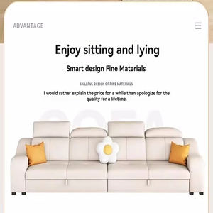 Luxury Modern Multi-Functional Leather <strong>Sofa</strong> <strong>Bed</strong> with Storage, Charging Port and Speakers for Stylish Urban Living Rooms - Product Image 5