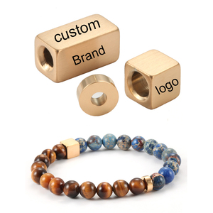 สร้อยข้อมือลูกปัดแบบพอดีตัวสลักโลโก้สีเงินสเตอริงของ925 - Product Image 3