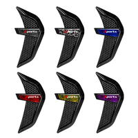 Autocollant universel de ventilation latérale de voiture, logo sportif, simulation de sortie d'air, décalcomanie pour aile extérieure de voiture, accessoires de modification