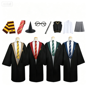 Robe <span class=keywords><strong>de</strong></span> sorcier d'école <span class=keywords><strong>de</strong></span> <span class=keywords><strong>magie</strong></span>, cape, uniforme, costume <span class=keywords><strong>de</strong></span> cosplay, déguisement <span class=keywords><strong>de</strong></span> sorcier d'Halloween pour enfants et adultes - Product Image 1
