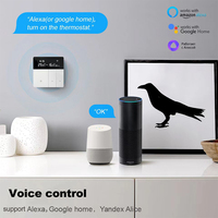 Termostato Inteligente WiFi Zigbee Tuya para el Hogar, Panel con Cable para Calefacción por Suelo Radiante Eléctrico, Calefacción por Agua y Calentador de Gas, con Control por Aplicación