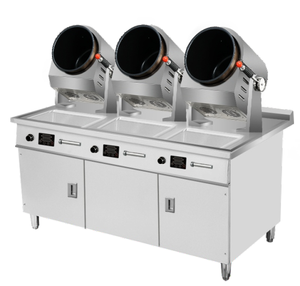 Máy chiên xào tự động hai đầu bằng gas thông minh, chống dính, kiểu lăn, thiết bị chế biến thực phẩm thương mại thông minh - Product Image 6