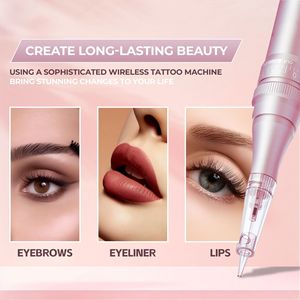 Stylo de maquillage professionnel sans fil pour le corps, en alliage, portable, réglable, machine à tatouer permanente - Product Image 4