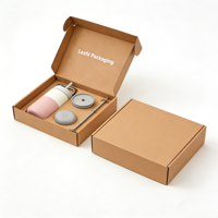 Boîte d'emballage en papier kraft pour tasse isotherme avec impression de logo personnalisé, boîte d'expédition pour tasse thermique de haute qualité, boîte postale pour vêtements