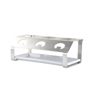 Support en acier inoxydable 304, plateau à eau en bois, bouteilles à jet, couleur blanche, séchoir à bouteilles pour bouteilles <span class=keywords><strong>SodaStream</strong></span> Crystal - Product Image 6