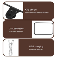 Mini Lampe Selfie Portable Rechargeable avec 3 Températures de Couleur, Clip-on pour Ordinateur, Téléphone, Ordinateur Portable, Fonction Étanche