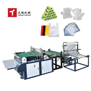 Tianyue Machine automatique à grande vitesse de fabrication de sacs à provisions de vêtements en plastique en Chine à Taiwan Machine de sacs en plastique dégradables