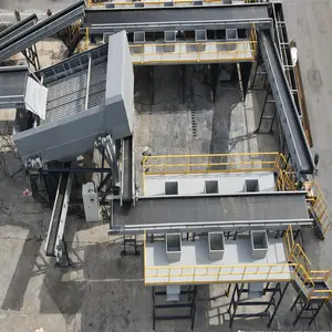 MSW rubbish Municipal Solid Waste Recycling machine Metal Sorting Line