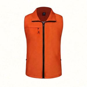 Chaleco de Trabajo sin Mangas de Lona de Poliéster Reversible Personalizado al por Mayor, Ropa de Verano Transpirable con Cualquier Logotipo para Trabajo Voluntario - Product Image 5