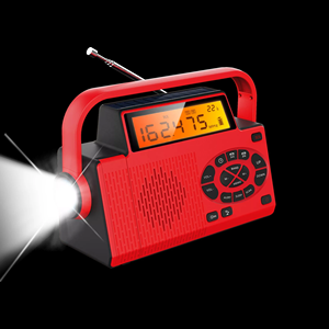Lampe de poche LED solaire portable auto-alimentée 5000Mah Rechargeable AM FM NOAA <span class=keywords><strong>Dab</strong></span> Radio, batterie externe d'urgence, lecteur de cassettes - Product Image 4