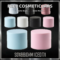 Échantillons Gratuits Cosmétiques Petits Formats 5g-50g – Pot en PP Noir Mat à Bouchon Vissé Large pour Poudre Libre, Crème Contour des Yeux, Soins de la Peau, Lait Corporel