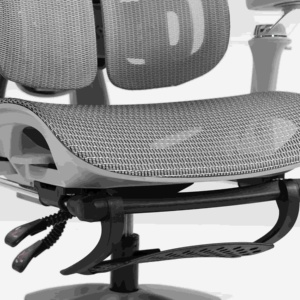 Sedia da Ufficio Ergonomica in Rete con Schienale Alto, Poggiatesta Regolabile e Rotazione a 360° per Casa e Ufficio - Product Image 4