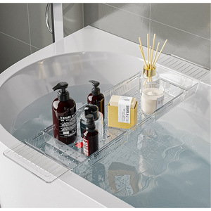 Retractable <b>Kitchen</b> Sink Drain Basket Square <b>Plastic</b> Dish Rack For Bowl And Utensil L Size - Product Image 4