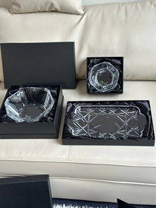 Juego de Copa de Vino y Florero de Cristal Hechos a Mano, Ecológicos y de Estilo Art Deco de Lujo - Product Image 3