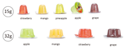 MINICRUSH Gelée halal type pouding soda gelée de fruits assortie Mini gelée bonbon