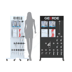 Présentoir double face en métal avec roues Pomme de douche personnalisée pour salle de bain Utilisation de produits métalliques - Product Image 6