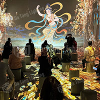 Sistema de Proyección Inmersiva Profesional Personalizado para Exposiciones de Arte, Proyector de Pantalla Interactiva Holográfica 3D