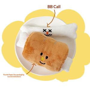 Nouveau jouet à mâcher pour chiot en peluche, non imperméable, avec odeur de pain caché, sonore, pour le nettoyage des dents - Product Image 1