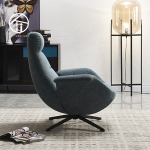 <span class=keywords><strong>Poltrona</strong></span> Moderna Italiana con <span class=keywords><strong>Schienale</strong></span> <span class=keywords><strong>Alto</strong></span> in Velluto, Sedia Imbottita con Struttura in Metallo per Soggiorno - Product Image 5