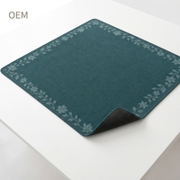 Tapis de jeu moderne en caoutchouc antidérapant et imperméable pour Mahjong, Poker, Domino, Cartes et Jeux de Plateau - Vente en Gros
