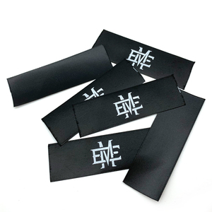 Label Nama Merek Pakaian Australia Kustom Celana Kasual Pria Satin Hitam Merek Dagang Label Kain Tanda Utama - Product Image 6